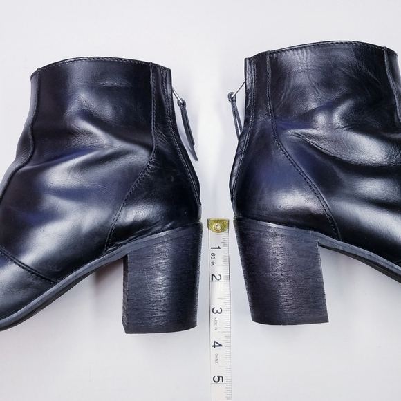 🌸 Madewell | Leather Ankle Heel Boots‎ 9 - Picture 9 of 13
